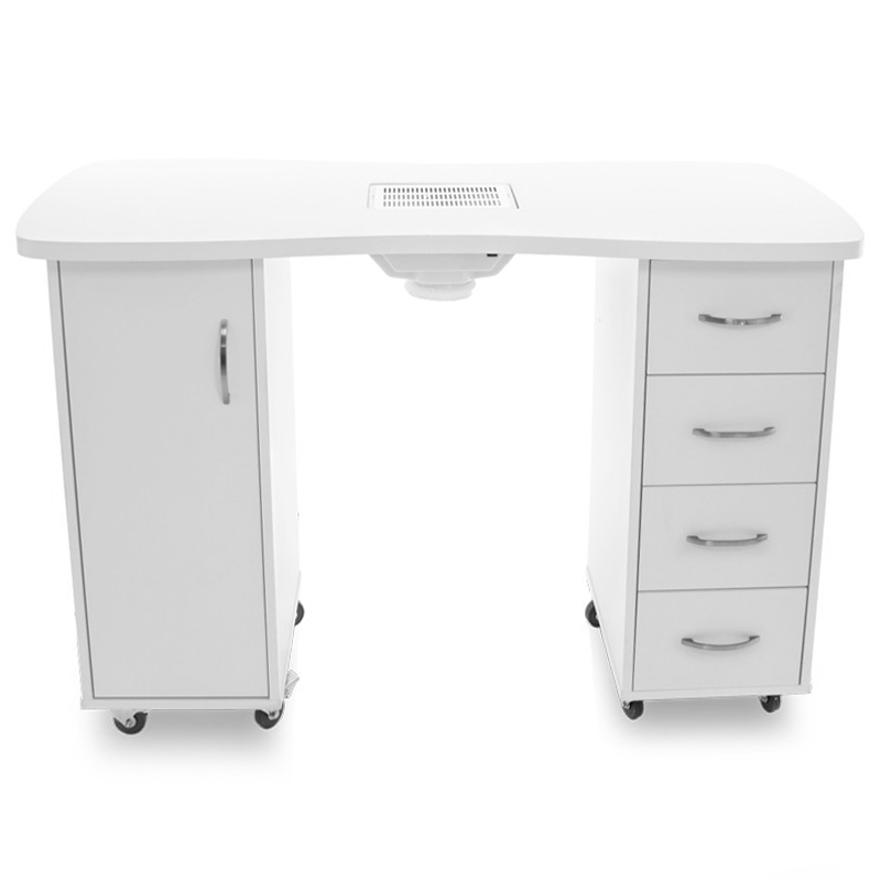 Desk 2027 white two cabinets with an absorber 95 ACTIVESHOP-1