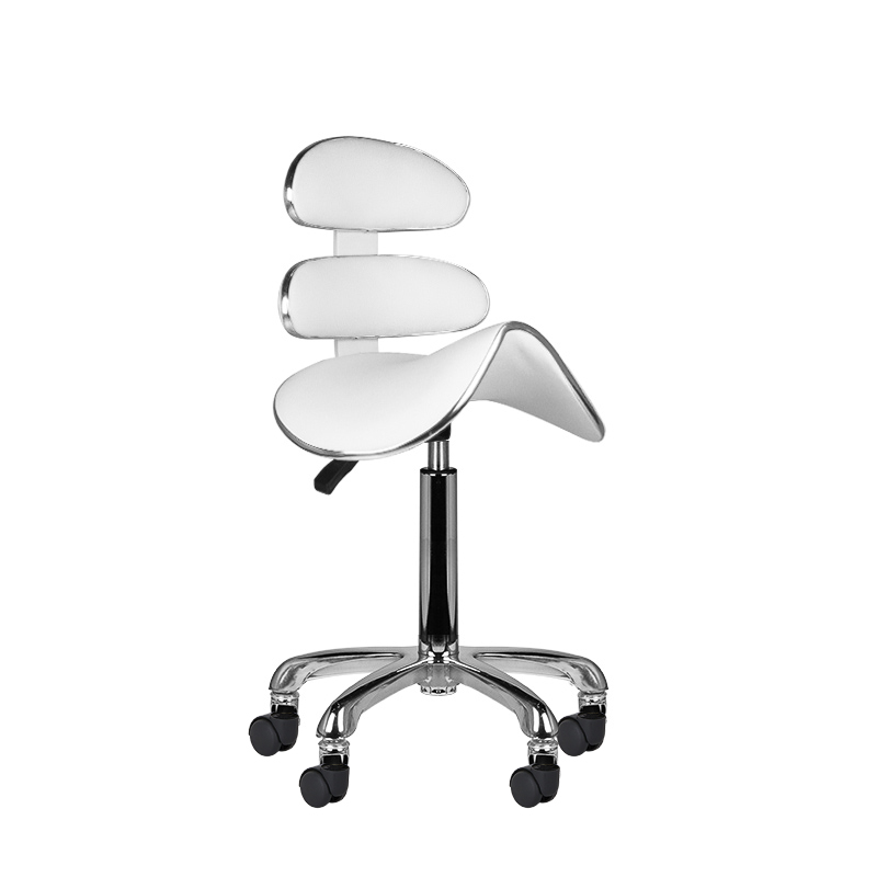 Roll speed am-880 cosmetic stool white 136 ACTIVESHOP-1