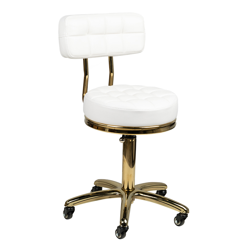 Cosmetic stool gold am-961 white 48 ACTIVESHOP-1