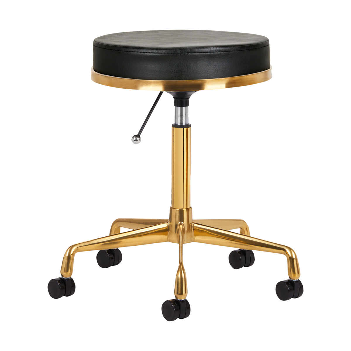 COSMETIC STOOL H4 GOLDEN BLACK 74 ACTIVESHOP-1