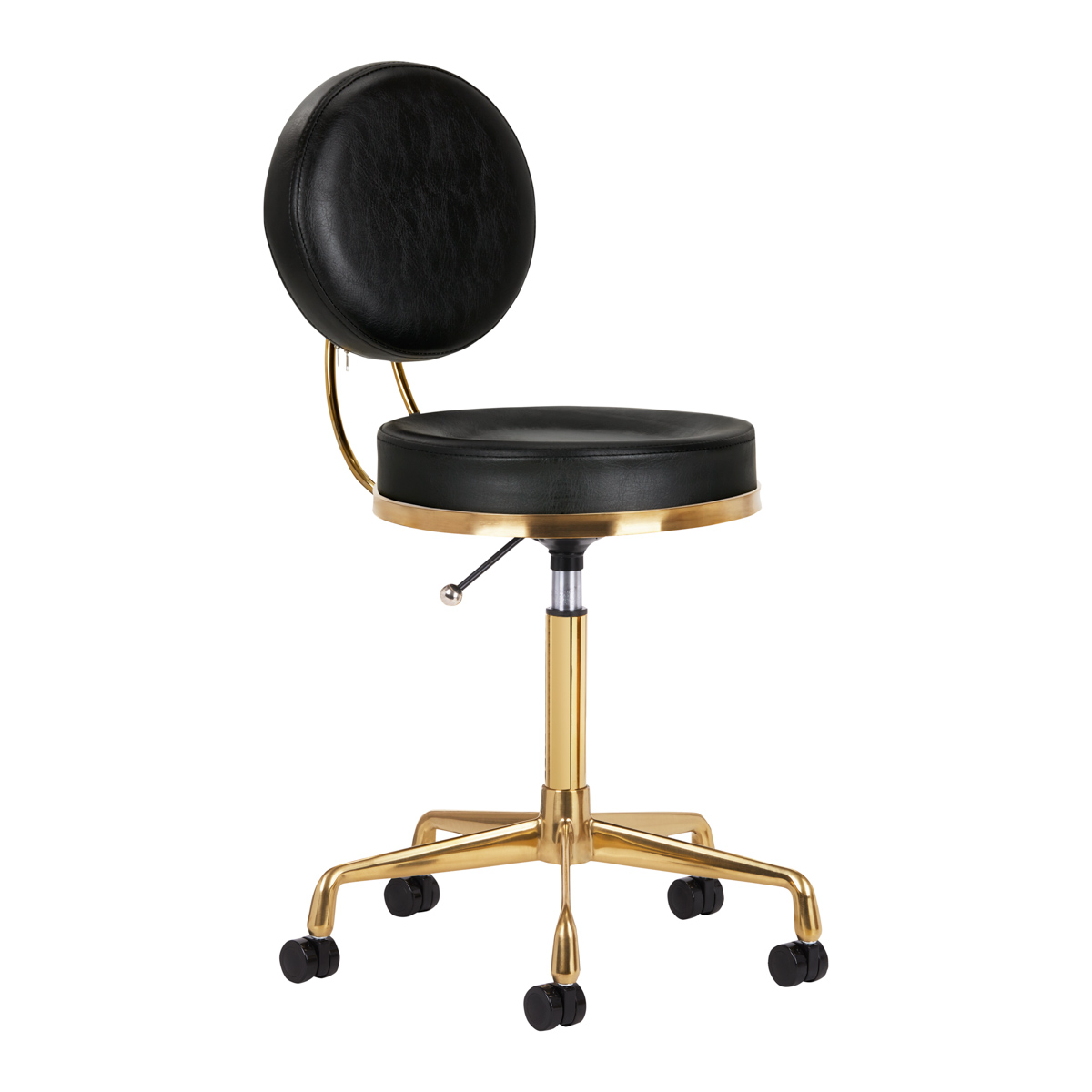COSMETIC STOOL H5 GOLD BLACK 71 ACTIVESHOP-1